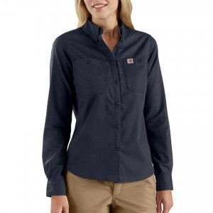 Carhartt 103106 - Women's Rugged Professional™ Series Long-Sleeve Shirt - Navy