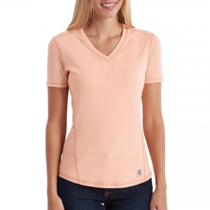 Carhartt 102527 - Women's Force® Ferndale T-Shirt - Peach Parfait Heather