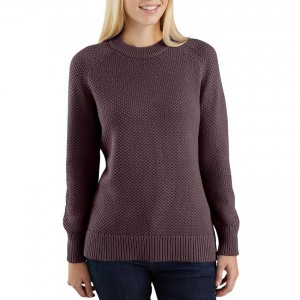 Carhartt 103932 - Women's Crew Neck Sweater - Fudge Heather
