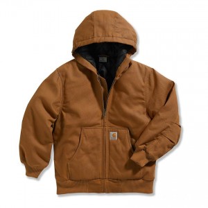 Carhartt CP8489 - Work Active Jacket- Quilt Taffeta Lined - Boys - Carhartt Brown