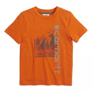 Carhartt CA8950 - Vertical Logo Tee - Boys - Blaze Orange
