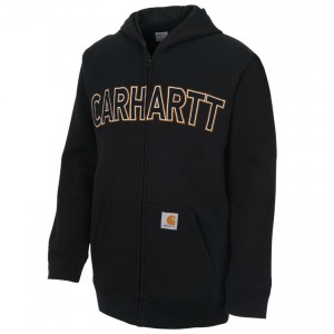 Carhartt CP8509 - Logo Fleece Zip Sweatshirt - Boys - Black