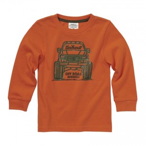Carhartt CA6005 - Monster Truck Tee - Boys - Blaze Orange