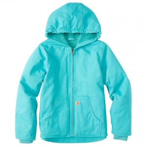 Carhartt CP9543 - Redwood Jacket Sherpa Lined - Girls - Blue Torquoise