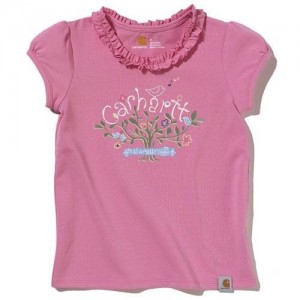 Carhartt CA9051 - Ruffle Neck Tee - Girls - Pink
