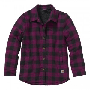 Carhartt CP9550 - Flannel Shirt Jac - Girls - Plum Caspia