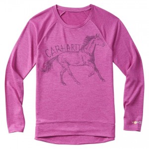 Carhartt CA9610 - Force Horse Tee - Girls - Willowherb
