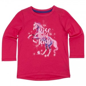 Carhartt CA9541 - Rise and Ride Tee - Girls - Pink Peacock