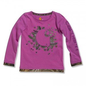 Carhartt CA9282 - Realtree® "C" Long Sleeve T-Shirt - Girls - Light Pink