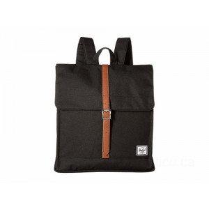 Herschel Supply Co. City Mid-Volume Black/Tan Synthetic Leather [Sale]