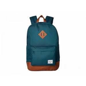 Herschel Supply Co. Heritage Mid-Volume Deep Teal/Tan Synthetic Leather [Sale]