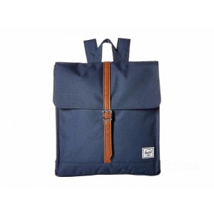 Herschel Supply Co. City Mid-Volume Navy/Tan Synthetic Leather [Sale]