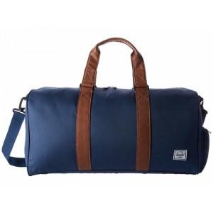 Herschel Supply Co. Novel Mid-Volume Navy/Tan Synthetic Leather [Sale]