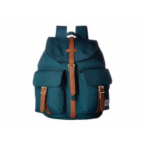 Herschel Supply Co. Dawson X-Small Deep Teal/Tan Synthetic Leather [Sale]