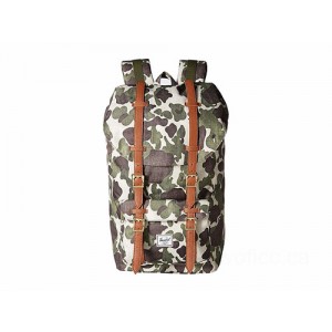 Herschel Supply Co. Little America Frog Camo/Tan Synthetic Leather [Sale]